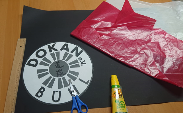 Dokan-Logo als Vorlage zum Auschneiden für die Mitmachaktion des Jugendvorstandes
